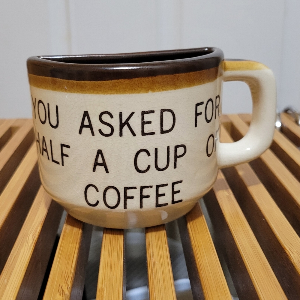 Vintage Kitschy Florida Half Mug "You Asked For Half a Cup of Coffee"